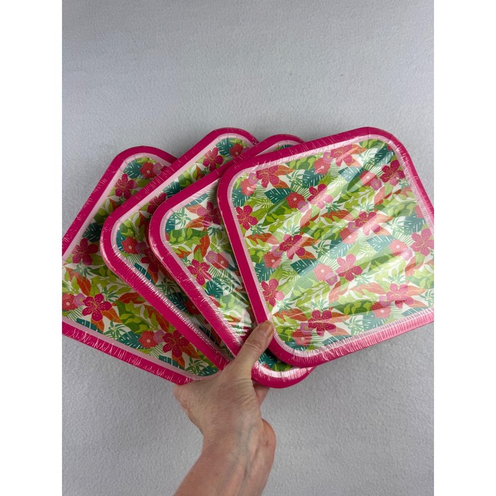 Tropical Luau Party Supplies Set 48 Plates 72 Napkins Fringe Inflatable Decor